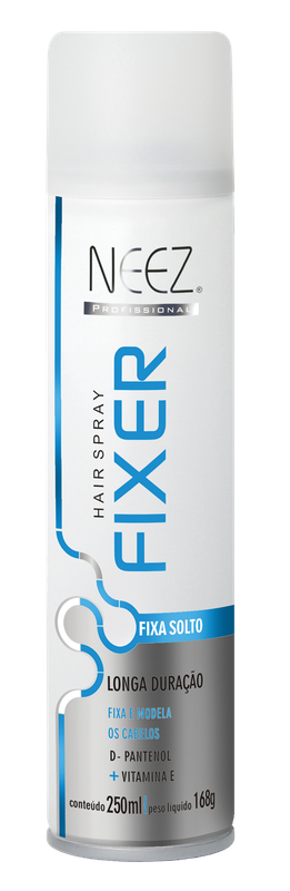 Neez Hair Spray Fixer Forte 24H Efeito Grampo Jato Seco 500ml