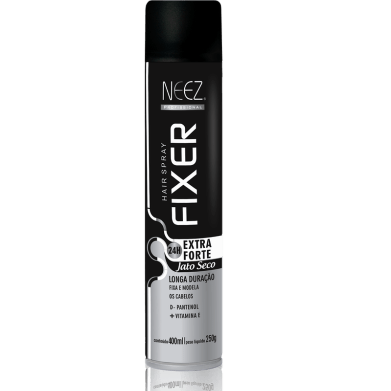 NACH Neez Hair Spray Fixer Extra Forte 24H Jato Seco 400ml - Dica de Madame