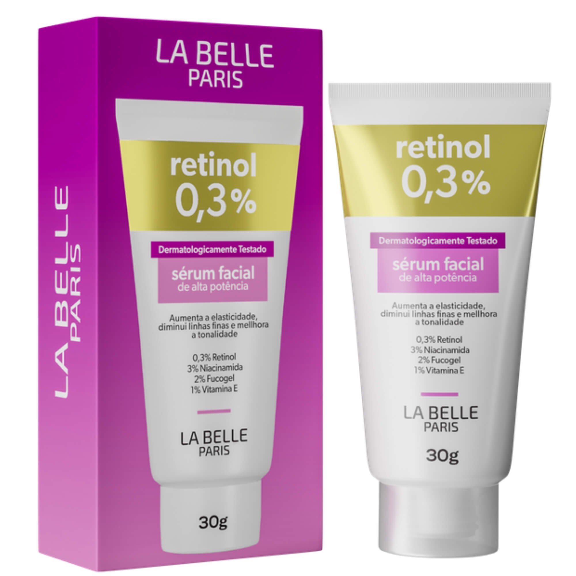 La Belle Paris Sérum Facial 30g - Retinol 0,3% - Dica de Madame