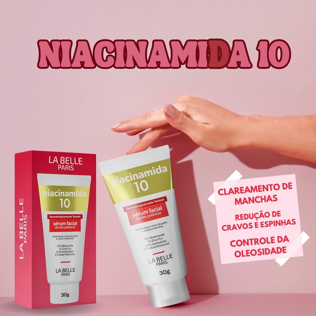 La Belle Paris Sérum Facial 30g - niacinamida 10 - Dica de Madame